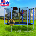 Trampoline d&#39;arrière-cour avec enceinte nette grande trampoline